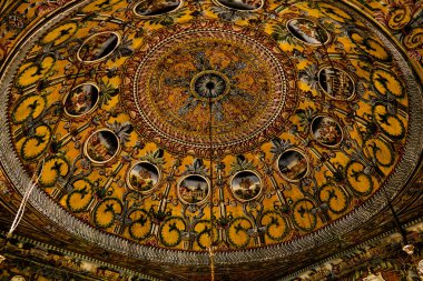 iç görünüm benekli Camii Alaca Cami Kalkandelen'aka Camii, Kalkandelen, Kuzey Makedonya boyalı