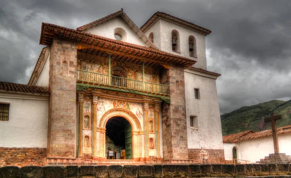 Facciata di San Pietro Chiesa di Andahuaylillas, Cuzco, Perù — Foto Stock