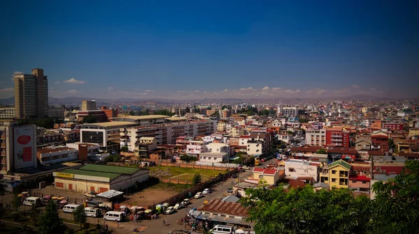 Vista panorámica aérea a Antananarivo, capital de Madagascar — Foto de Stock