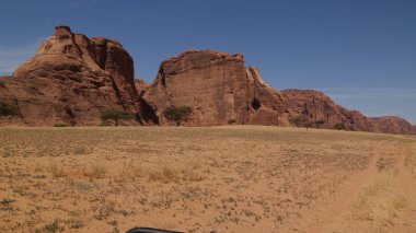 Yayla Ennedi Chad Aloba arch yakınındaki, soyut kaya oluşumu