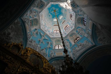 podolsk Dubrovitsy Rusya'da Blessed Virgin Kilisesi iç görünümü