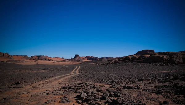 阿尔及利亚 Tassili najjer 国家公园 Tamezguida 的抽象岩石形成 — 图库照片