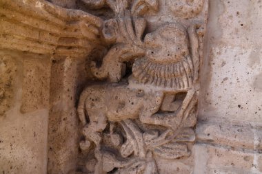 Iglesia de San Juan Bautista de Yanahuara, Arequipa, Peru cephesine dış görünüm