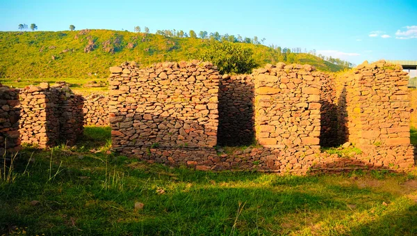 Ruinas del Palacio de la Reina Saba en Axum, Etiopía —  Fotos de Stock