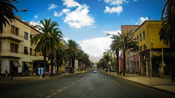 Di jalan Asmara, Ibukota Eritrea — Stok Foto