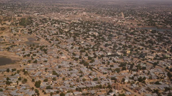Vista aérea al río NDjamena y Chari o Chari, Chad — Foto de Stock