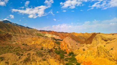 Ukrayna aka Fairytale Kanyon,: Issyk-Kul, Kyrgyzstan Panoraması