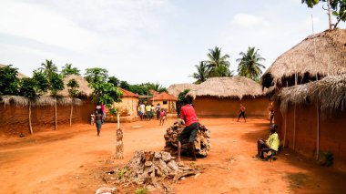 Ewe aka gen insanlar woodoo köyü. Anfoin, Togo