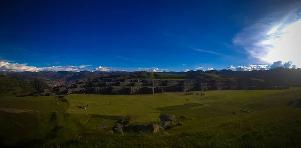 View to Sacsayhuaman UNESCO World Heritage site, Cusco, Peru — Stock Photo, Image