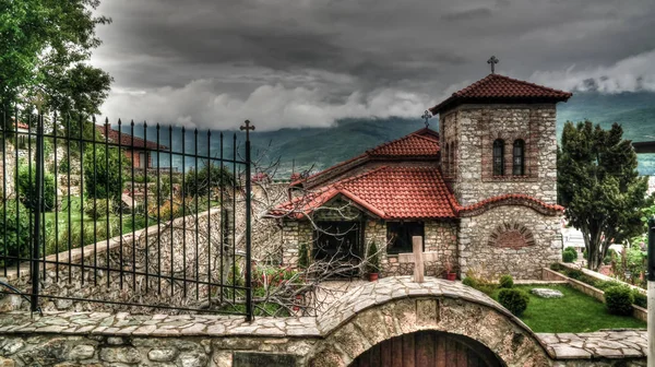 Kilise küçük St. Vrach St. Cosmas ve Damian, Ohri, Kuzey Makedonya — Stok fotoğraf