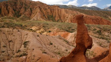 Ukrayna aka Fairytale Kanyon,: Issyk-Kul, Kyrgyzstan Panoraması