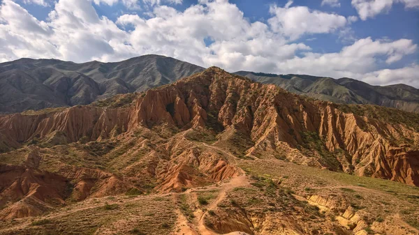 Πανόραμα της Skazka aka παραμυθένιο φαράγγι, Issyk-Kul, Κιργιζία — Φωτογραφία Αρχείου