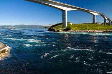 Norveç'te Saltstraumen jakuziler deniz Görünümü