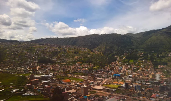 Vista panorámica aérea al Cuzco en Perú — Foto de Stock