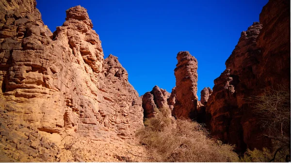 Formación de rocas Bizzare en Essendilene, Parque Nacional Tassili nAjjer, Argelia —  Fotos de Stock