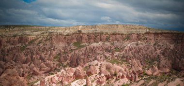 Devrent vadisine manzara panoramik görünümü aka hayal vadisi, Kapadokya, Türkiye