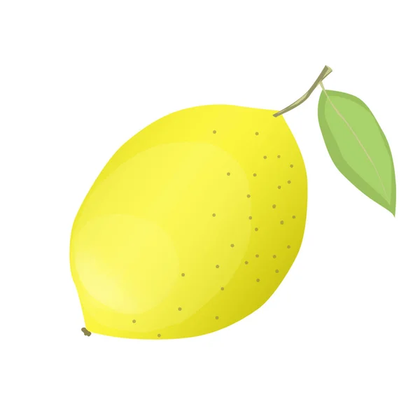 Doodle Lemon Icon Hand Drawn Isolated White Background — Stock Photo, Image