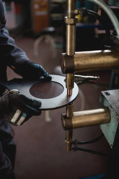 Metallurgie Schwerindustrie Fabrik Für Die Produktion Von Schweren Pelletöfen Und — Stockfoto