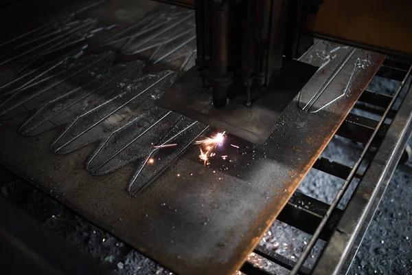 Industria Pesada Metalúrgica Fábrica Para Máquinas Industriales Producción Disparo Poca — Foto de Stock