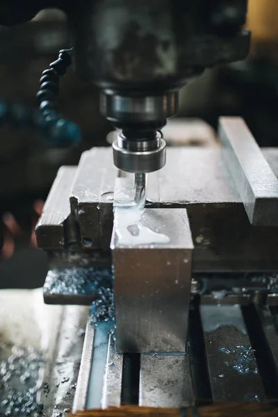 Metalurgia Indústria Pesada Fábrica Para Máquinas Industriais Produção Baixa Luz — Fotografia de Stock
