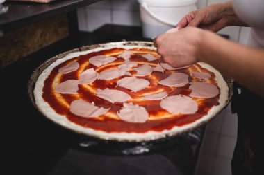 Pizza hazırlama ya da hazırlama işlemini kapat