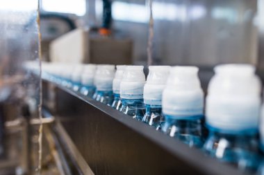 Pet Preform. Darbe için evde beslenen hayvan içinde plastik şişe şişirme kalıplama makinesi otomatik. Robot hattı. Endüstriyel teknoloji.