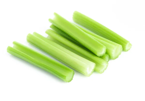 Čerstvé Zelené Celerovou Nať Zeleniny Izolovaných Bílém Pozadí Potraviny Pro — Stock fotografie