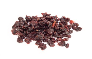 Beyaz kağıt, gıda sağlıklı diyet izole kurutulmuş canberry mix yaban mersini meyve