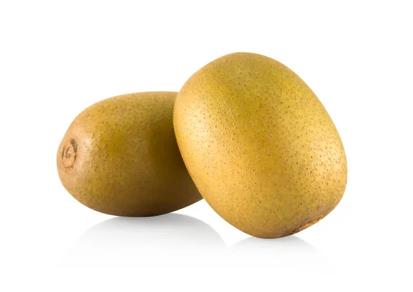 Frisches Gold-Kiwi-Obst isoliert auf weißem Hintergrund, Gesundheitskonzept — Stockfoto