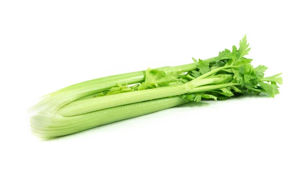 Apio fresco vegetal aislado sobre fondo blanco, alimento para la salud — Foto de Stock