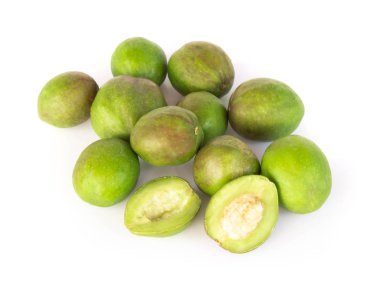 Chebulic Myrobalans beyaz arka plan, bitki ve tıbbi izole