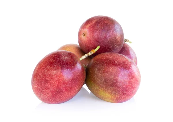 Φρέσκα Φρούτα Του Πάθους Απομονωμένα Λευκό Φόντο Υγιεινά Τρόφιμα Έννοια — Φωτογραφία Αρχείου