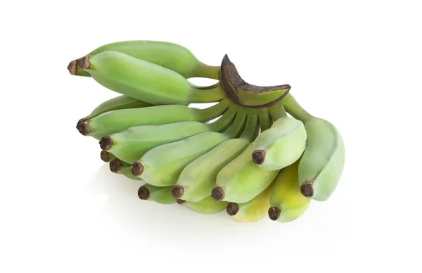 Банановая Ветвь Белом Фоне — стоковое фото