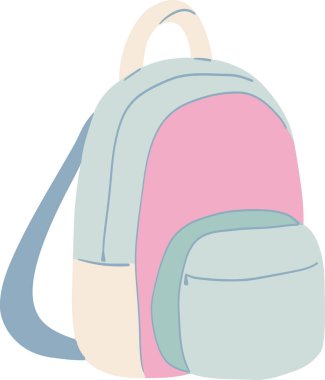 Ön Cep Resimli Okul Sırt Çantası Tasarımı