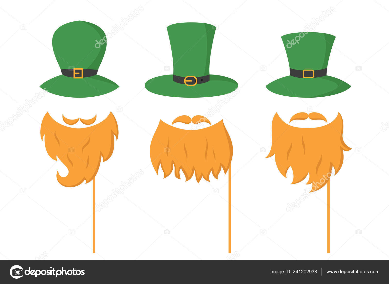irish hat with beard