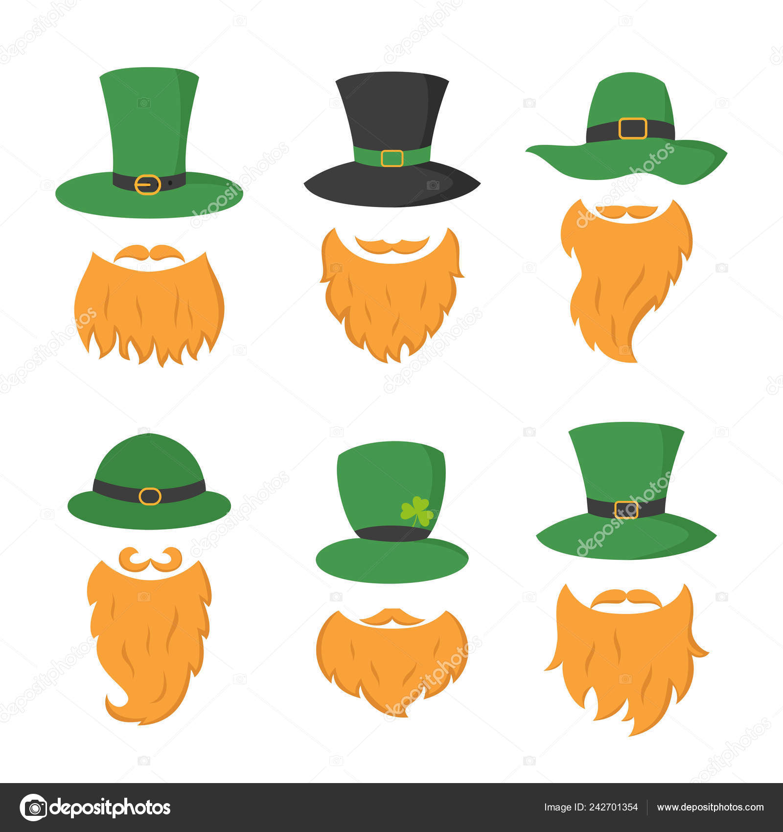 leprechaun hat and beard