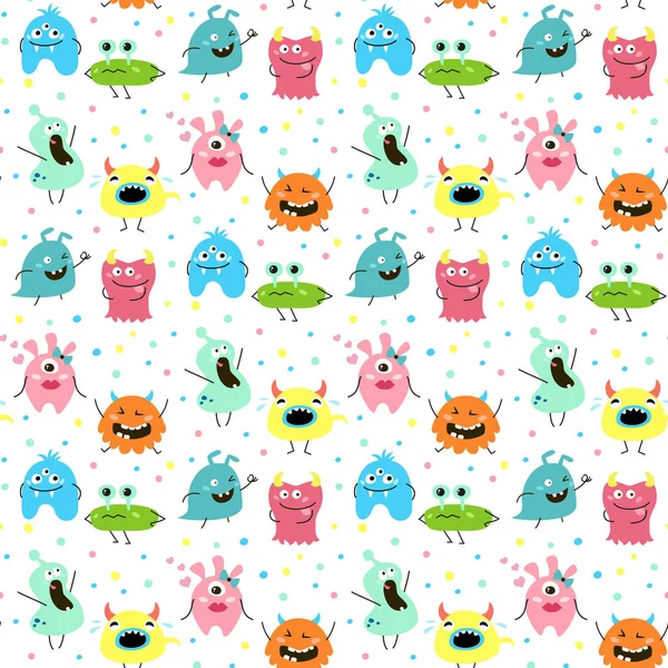 çizgi film canavarlar ile Seamless Modeli. 