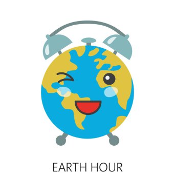 Dünya saati, bizim gezegen, ekoloji kavramı. 