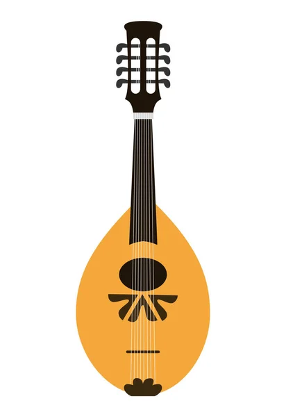 Icono de mandolín en el fondo blanco . — Vector de stock