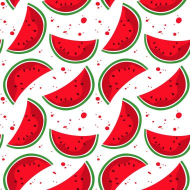 Renkli karpuz ile dikişsiz desen. 