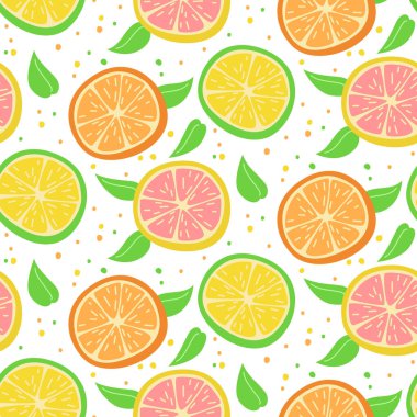 Portakallı pürüzsüz renkli desen. Vektör illüstrasyonu