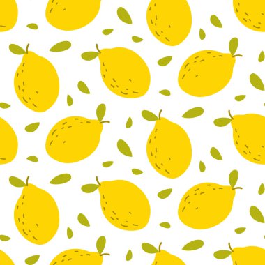 Limonlu pürüzsüz renkli desen. Vektör illüstrasyonu.