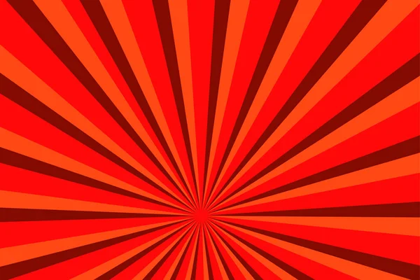 Parlak kırmızı ışınlar arka plan. Çizgi roman, pop sanat tarzı.