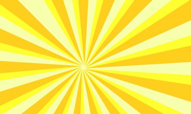 Parlak Sarı Güneş, Parlak Işık Efekti ile Yaz Dokusunu Işınlıyor