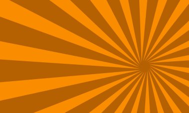 Parlayan Işınlar Arkaplanlı Parlak Turuncu Güneş