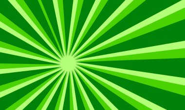 Soyut Retro Tasarım İçin Parlak Işınlı Yeşil Güneş Işığı Arkaplanı
