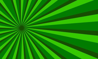 Soyut Retro Tasarım İçin Parlak Işınlı Yeşil Güneş Işığı Arkaplanı