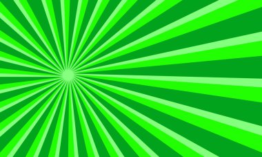Soyut Retro Tasarım İçin Parlak Işınlı Yeşil Güneş Işığı Arkaplanı