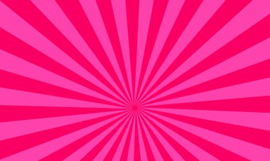 Tatlı Şeker ve Retro Tasarım Lolipop Desenli Pembe Radyal Güneş Işıkları Arkaplanı