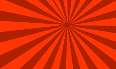 Kırmızı Arkaplanda Retro Güneş Işıkları Yazın Bayrak Tasarımı İçin Güneş Işığı Deseniyle